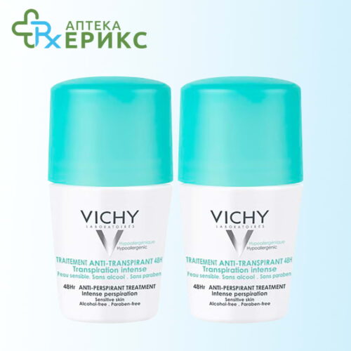 vichy deodorant transpiration intens 48h promo pack